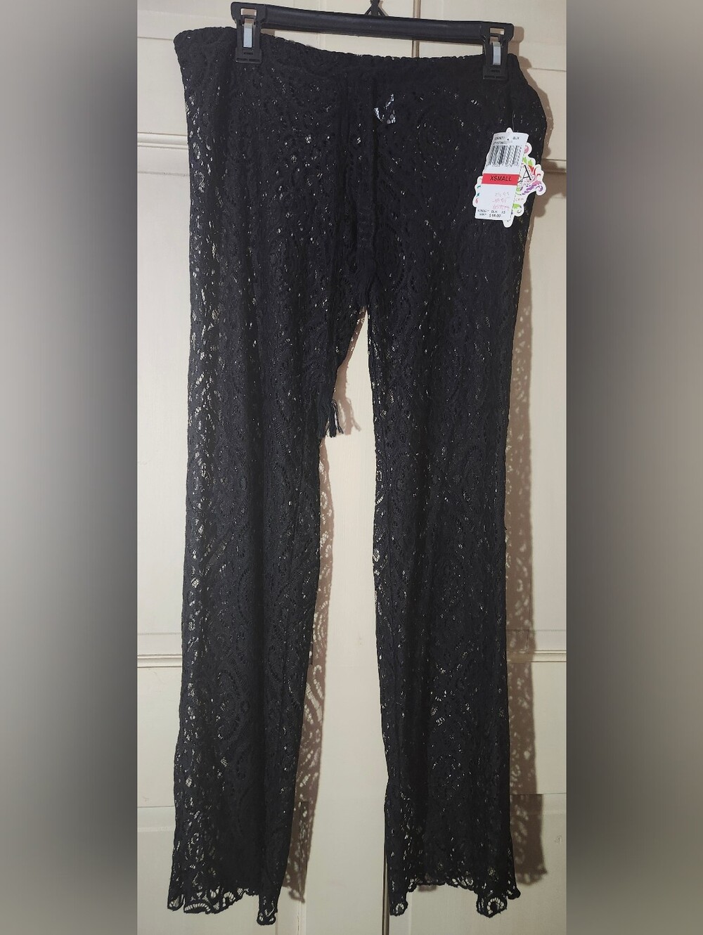 BECCA Black Lace Swim Coverup Pants